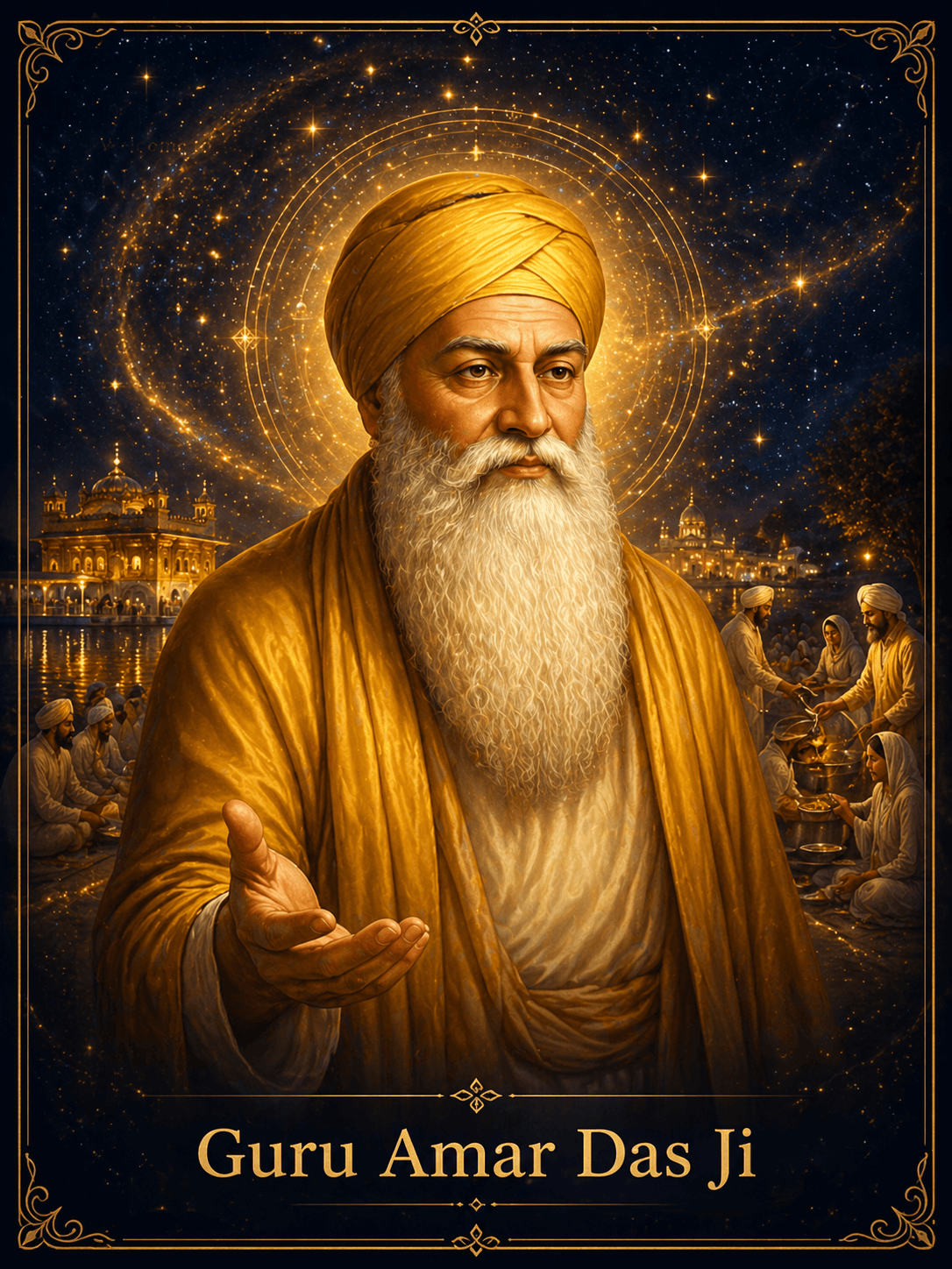 Guru Amar Das Ji portrait