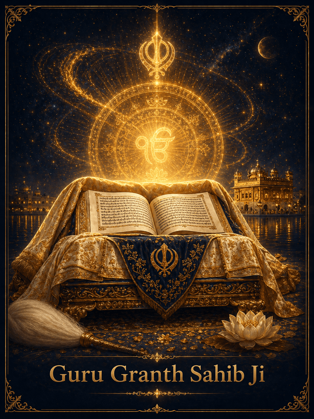 Sri Guru Granth Sahib Ji portrait