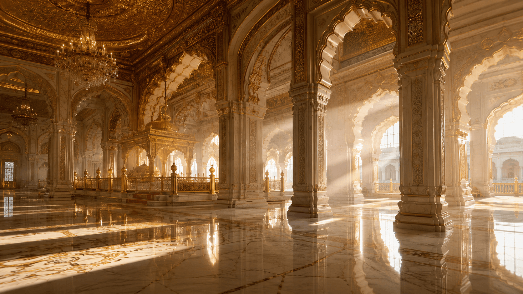 Sacred Gurdwara interior